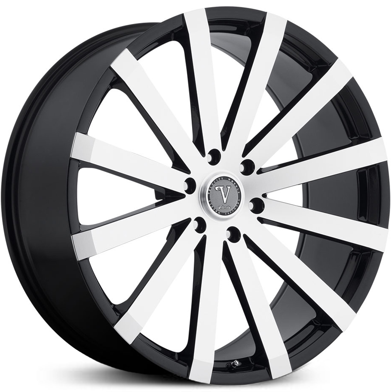 Velocity VW-12B  Wheels Black Machined