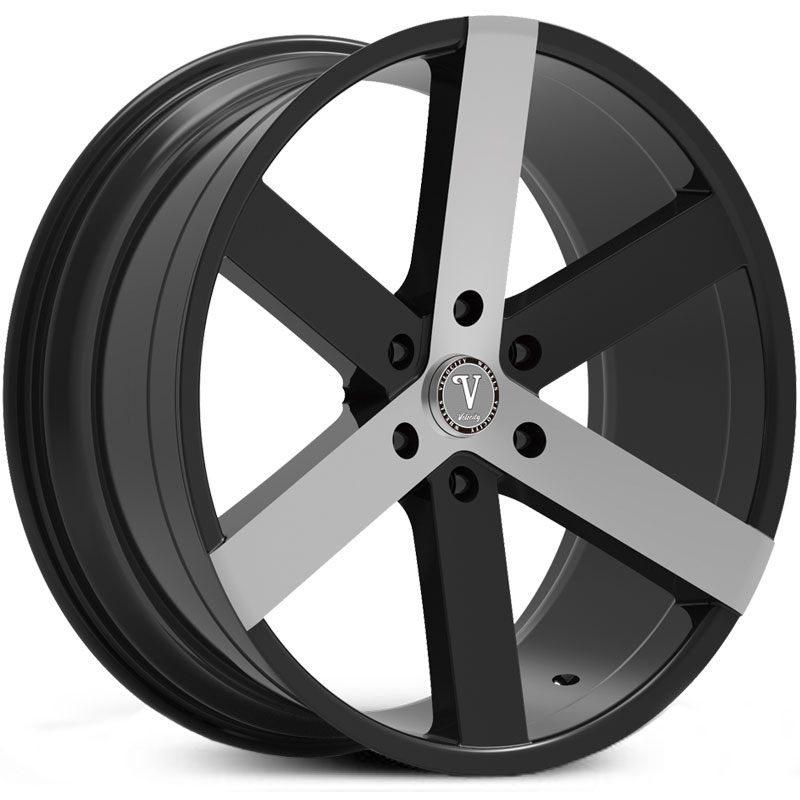 Velocity VW-22  Wheels Black Machined