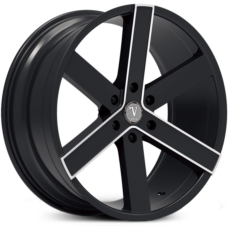 Velocity VW-22  Wheels Black Milled Windows