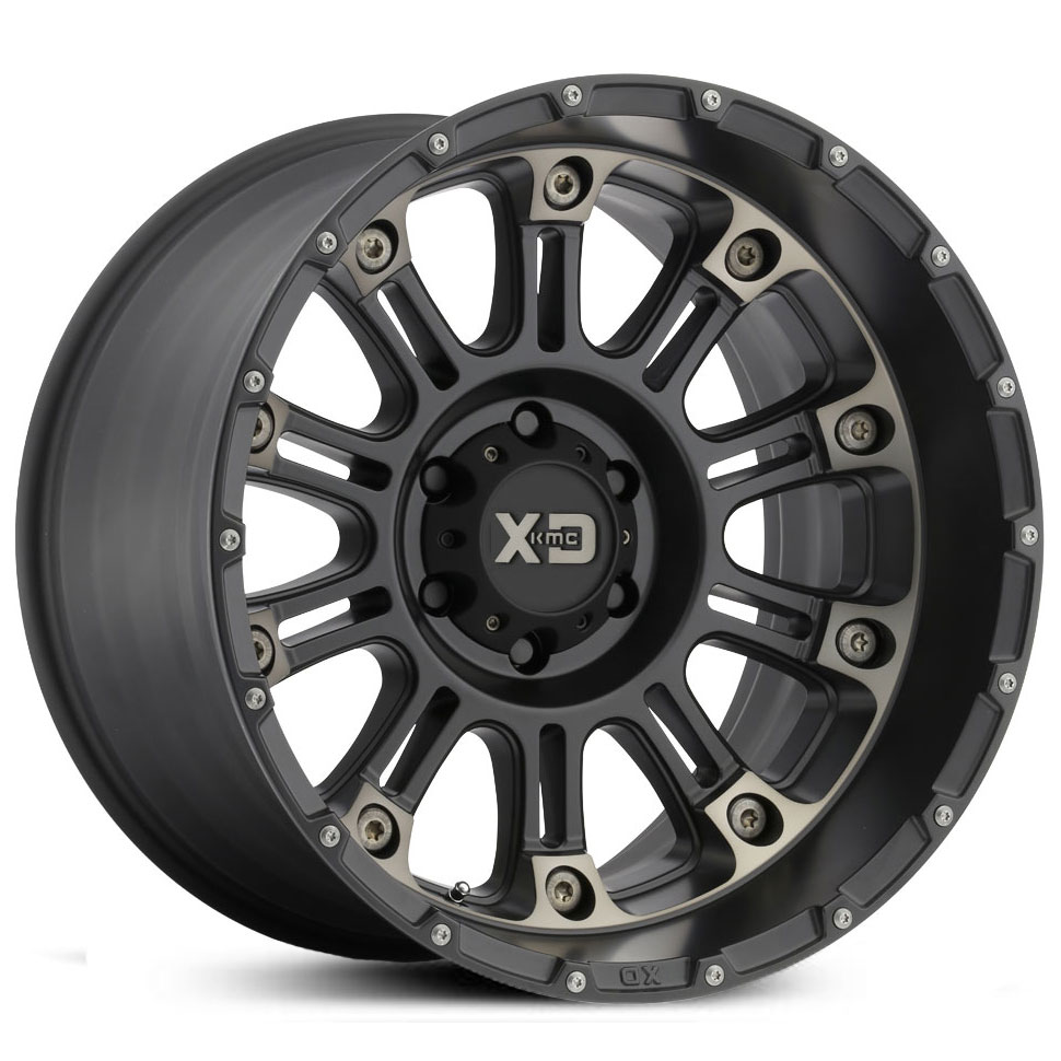 XD Series XD829 Hoss 2  Wheels Satin Black Machined w/ Dark Tint