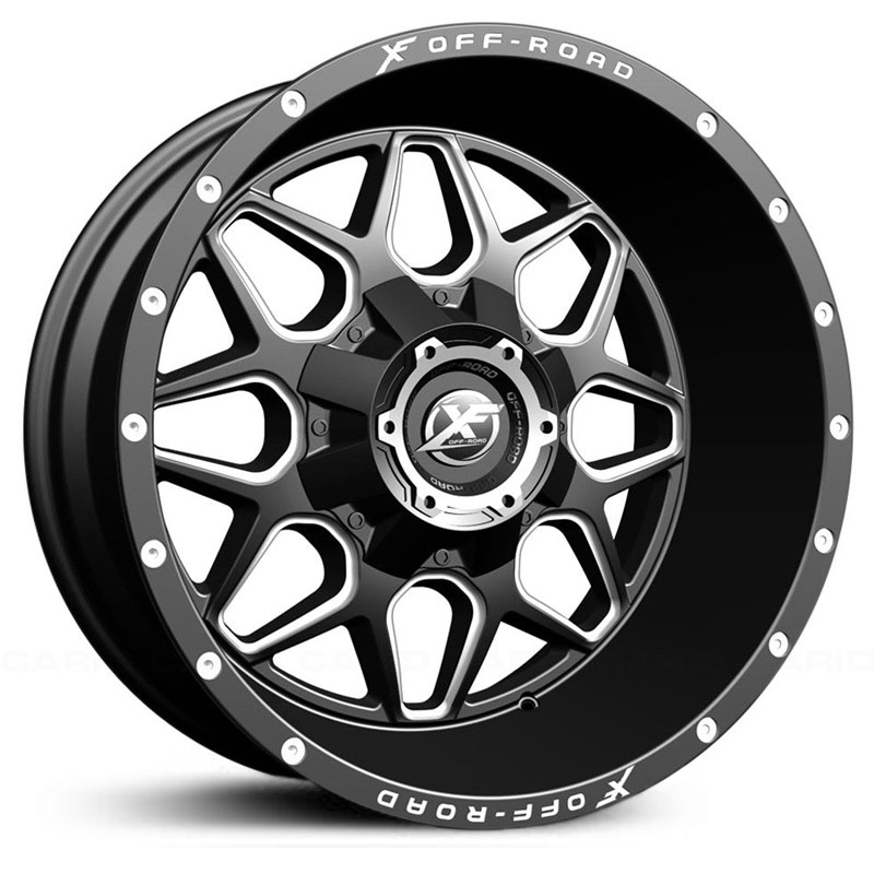 XF Offroad XF-202  Wheels Matte Black Milled