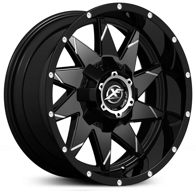 XF Offroad XF-208  Wheels Matte Black Milled