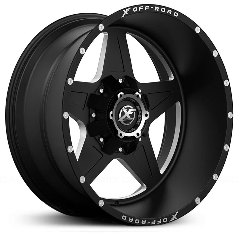 XF Offroad XF-210  Wheels Matte Black Milled