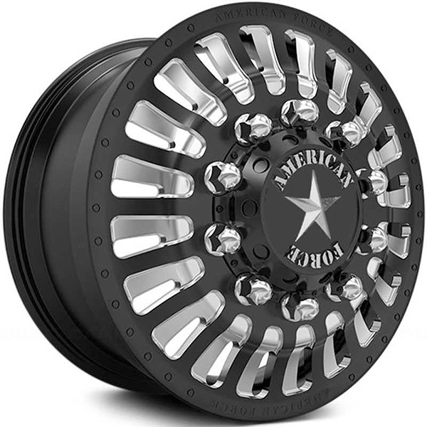 American Force Dually Boost  Wheels Black & Milled Windows