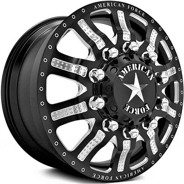 American Force Dually Code  Wheels Black & Milled Windows