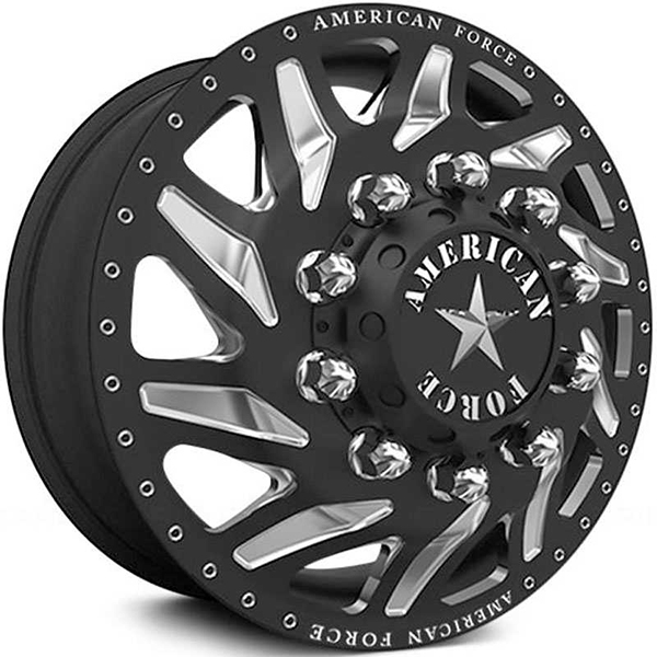 American Force Dually Psycho  Wheels Black & Milled Windows