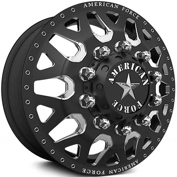 American Force Dually Quake  Wheels Black & Milled Windows