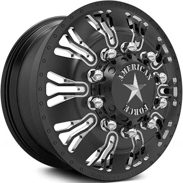 American Force Dually Revo  Wheels Black & Milled Windows