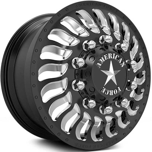 American Force Dually Spec  Wheels Black & Milled Windows