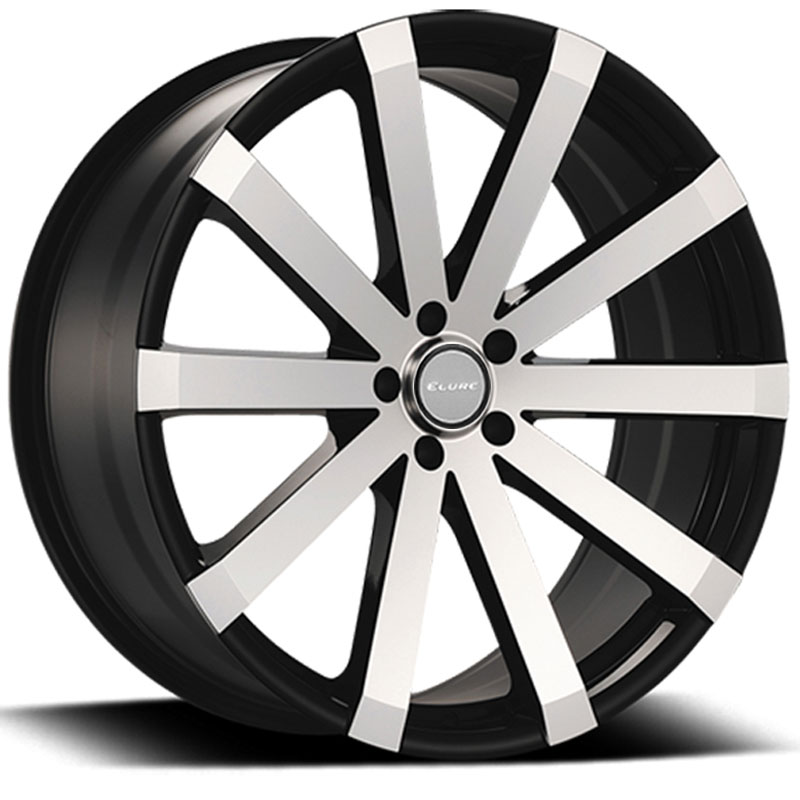 Elure 037  Wheels Black w/ Machined Face 5 Lug