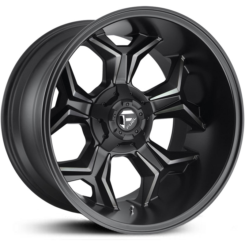 Fuel D605 Avenger  Wheels Matte Black Machined Dark Tint