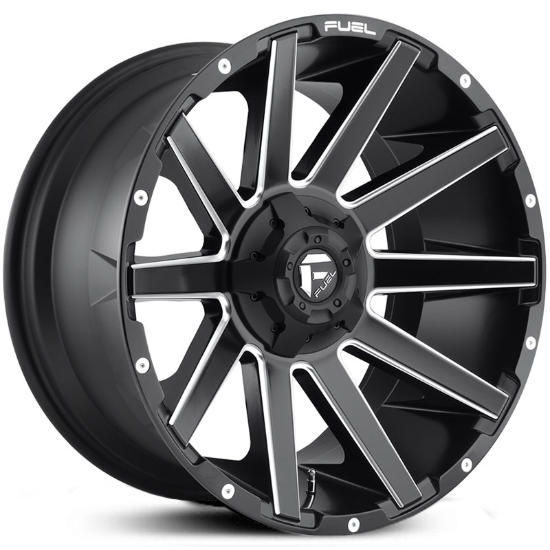 Fuel D616 Contra  Wheels Matte Black Milled