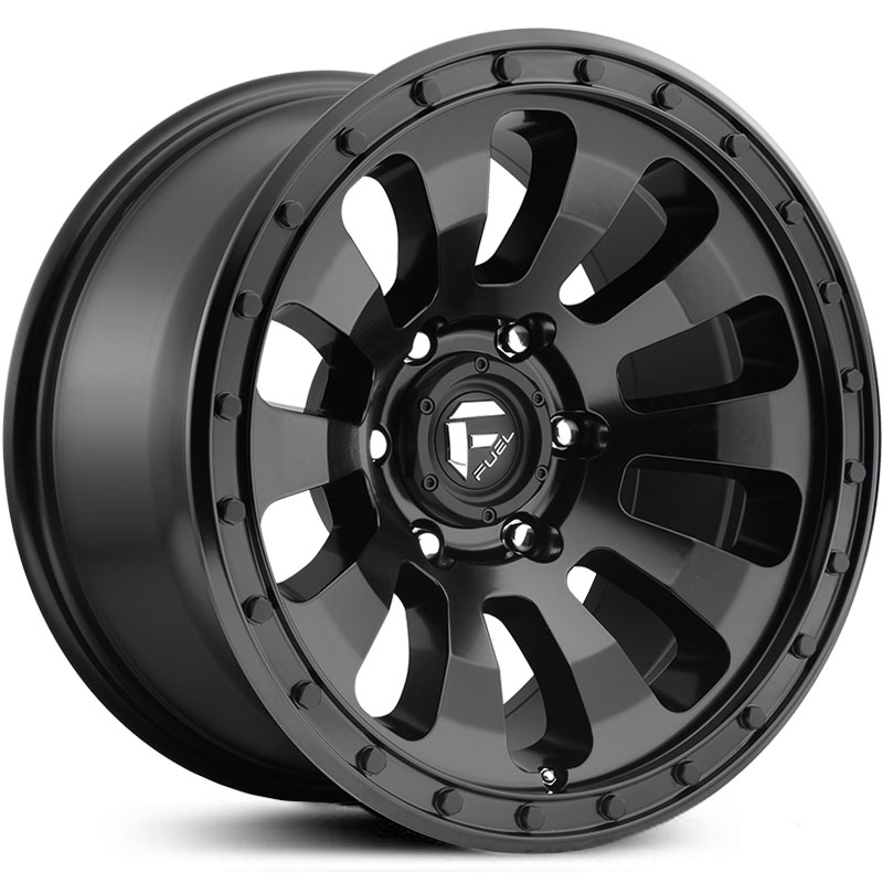 Fuel D630 Tactic  Wheels Matte Black