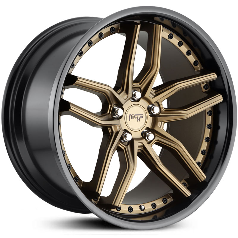 Niche M195 Methos  Wheels Matte Black w/ Gloss Black Lip