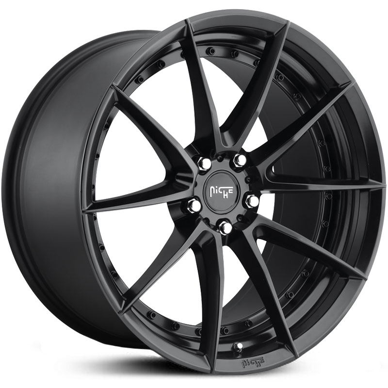 Niche M196 Sector  Wheels Satin Black