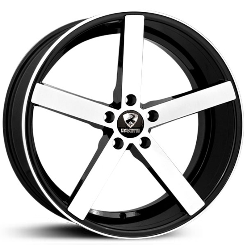 Ravetti Model 1  Wheels Black Brushed Face