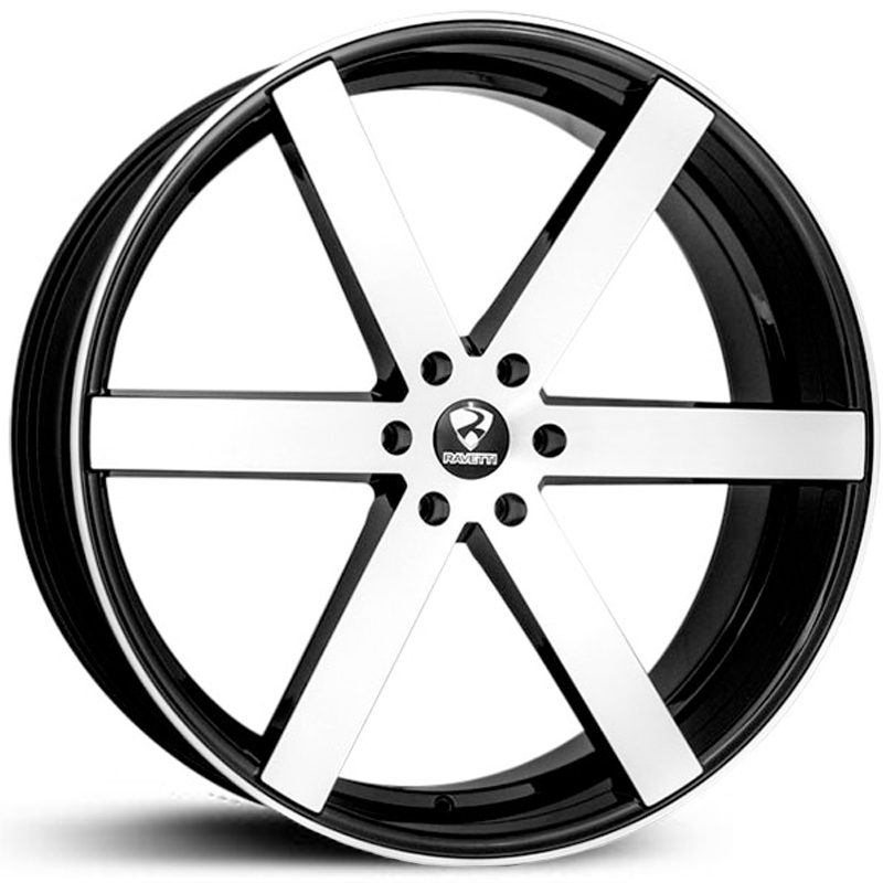 Ravetti Model 3  Wheels Black Machined Face