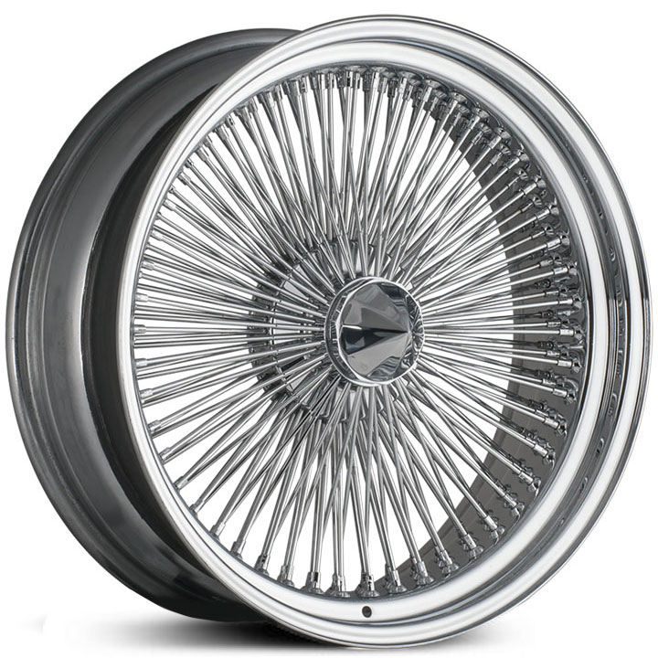 Player Wire  Wheels 100 Spoke Chrome Bullet Cap