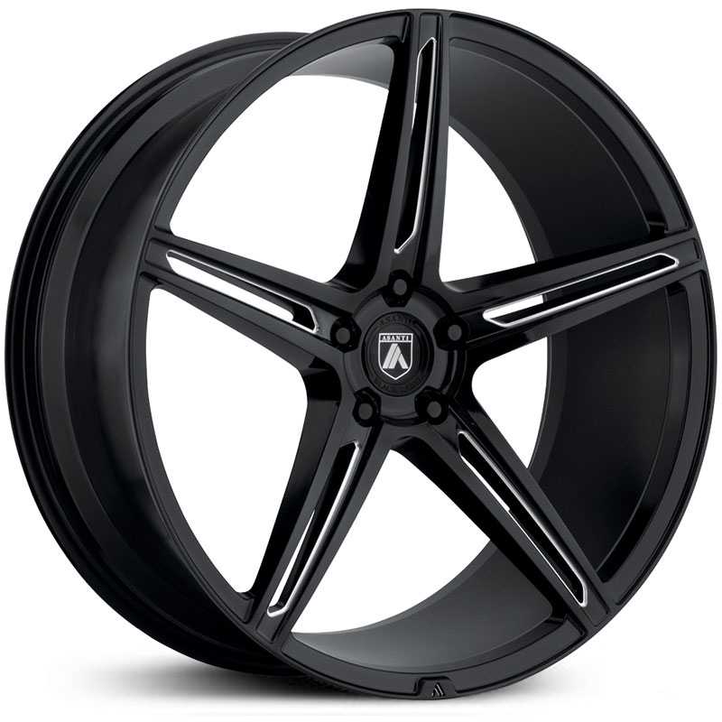 Asanti Black Label ABL-22 Alpha 5  Wheels Gloss Black