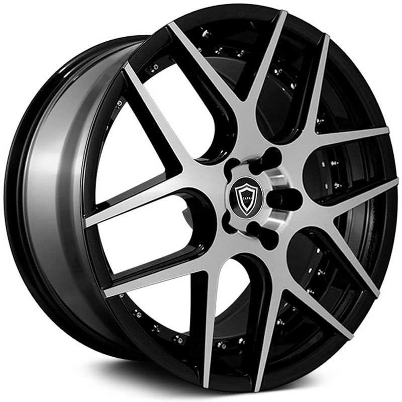 Capri Luxury Capri C0136  Wheels Gloss Black Machine