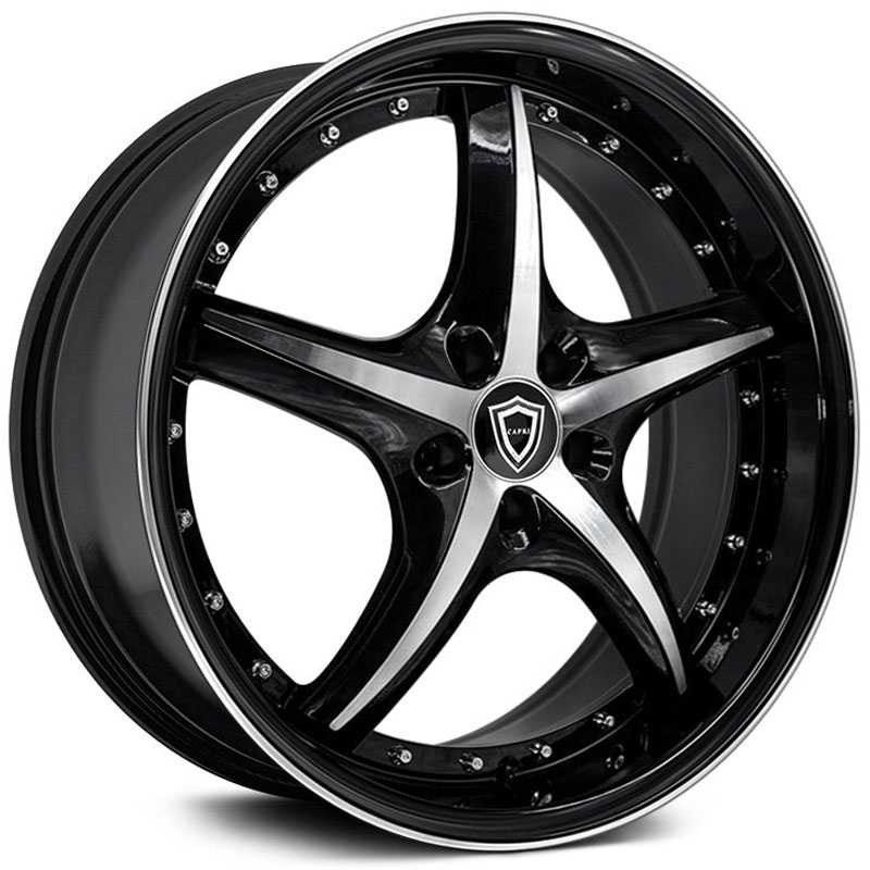 Capri Luxury Capri C5193  Wheels Gloss Black Machine