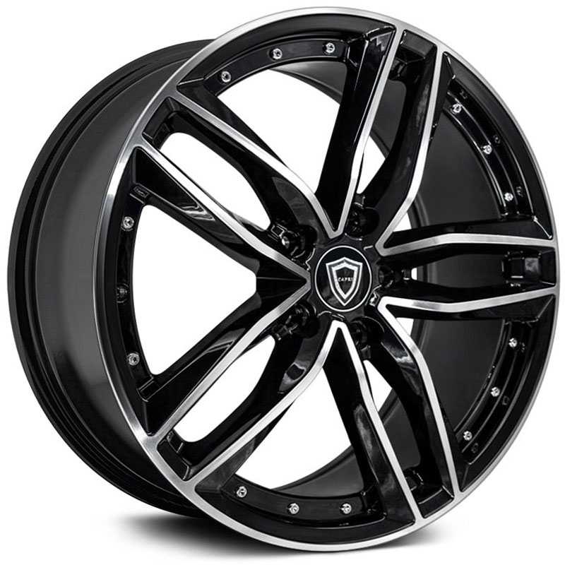 Capri Luxury Capri C5228  Wheels Gloss Black Machine