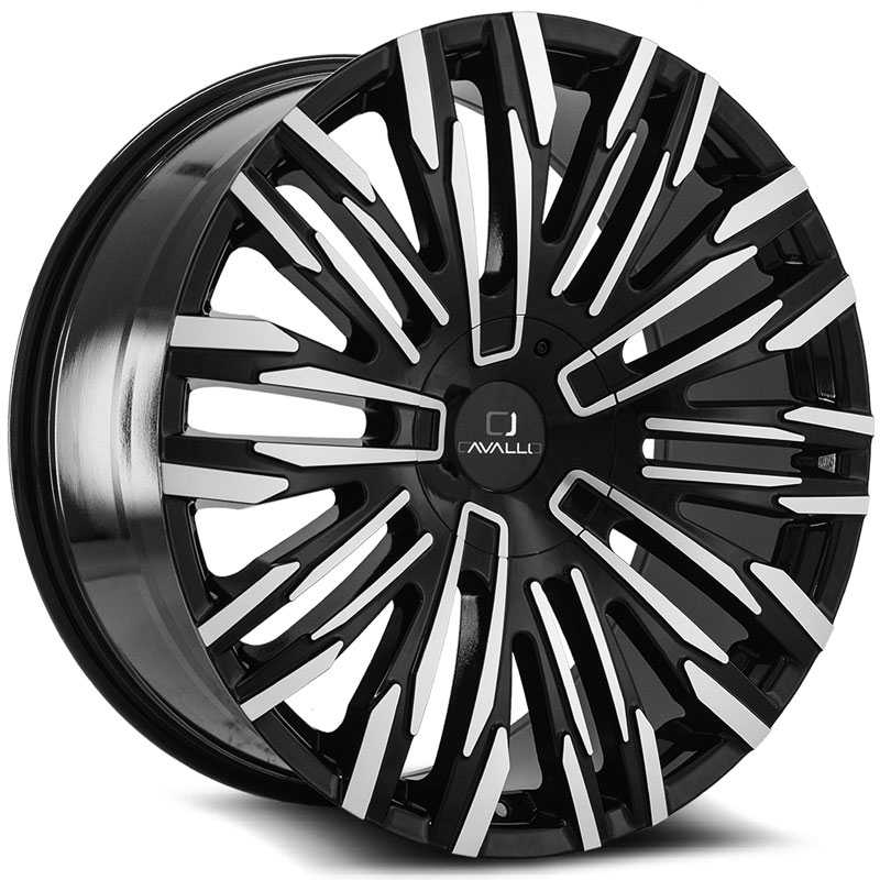 Cavallo CLV-28  Wheels Gloss Black Machined