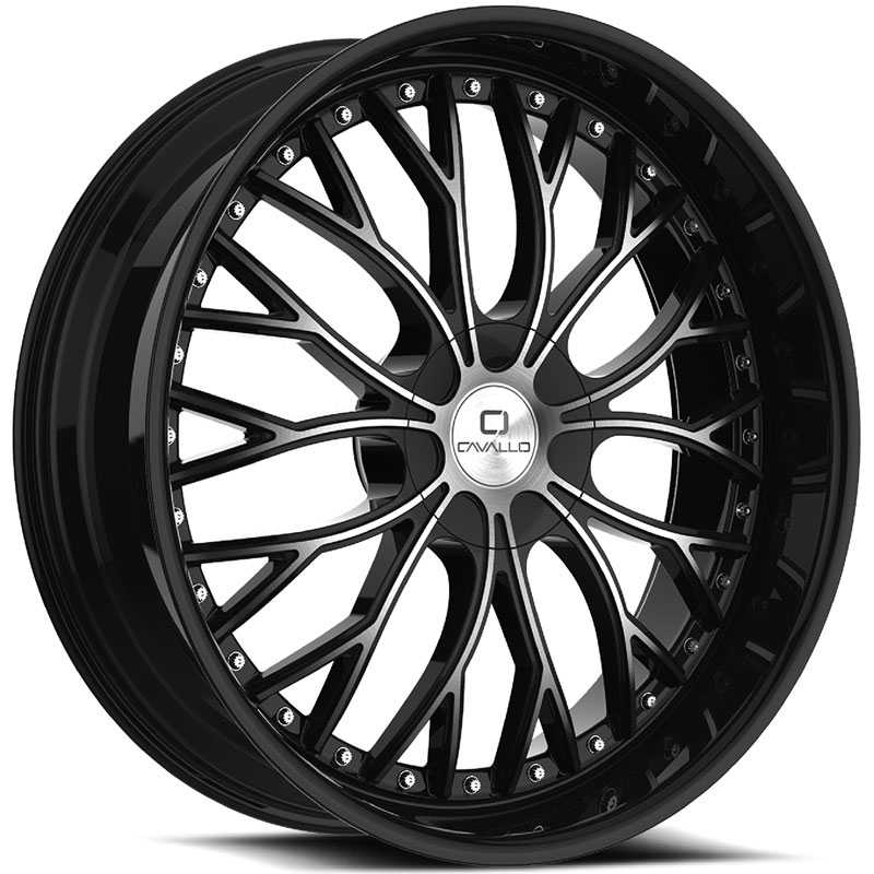 Cavallo CLV-33  Wheels Gloss Black Machined