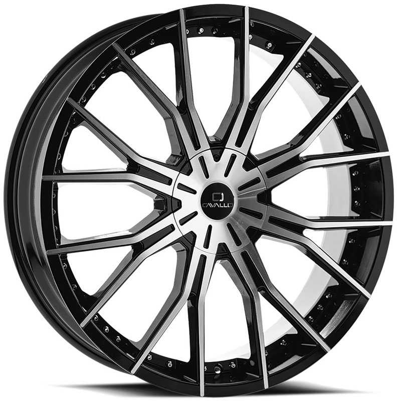 Cavallo CLV-36  Wheels Gloss Black Machined