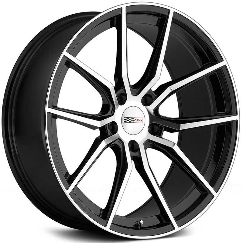 Cray Spider  Wheels Gloss Black w/ Mirror Cut Face