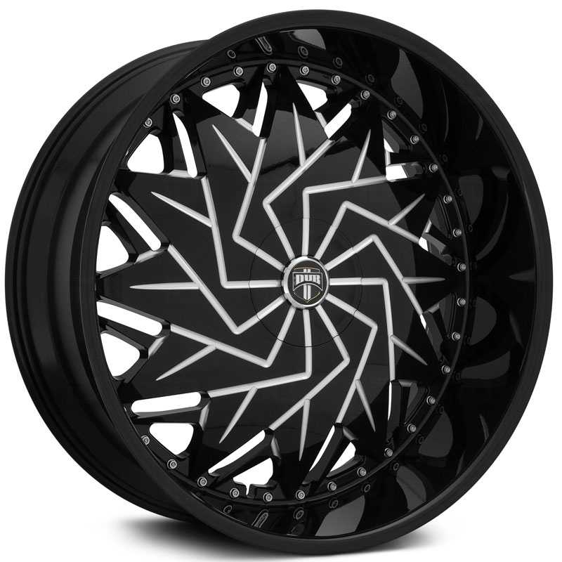 Dub S231 Dazr  Wheels Gloss Black & Milled