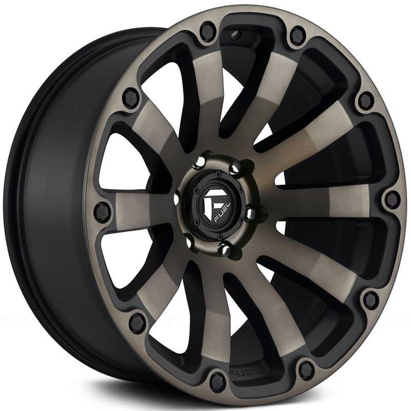 Fuel D636 Diesel  Wheels Black & Machined w/ Dark Tint