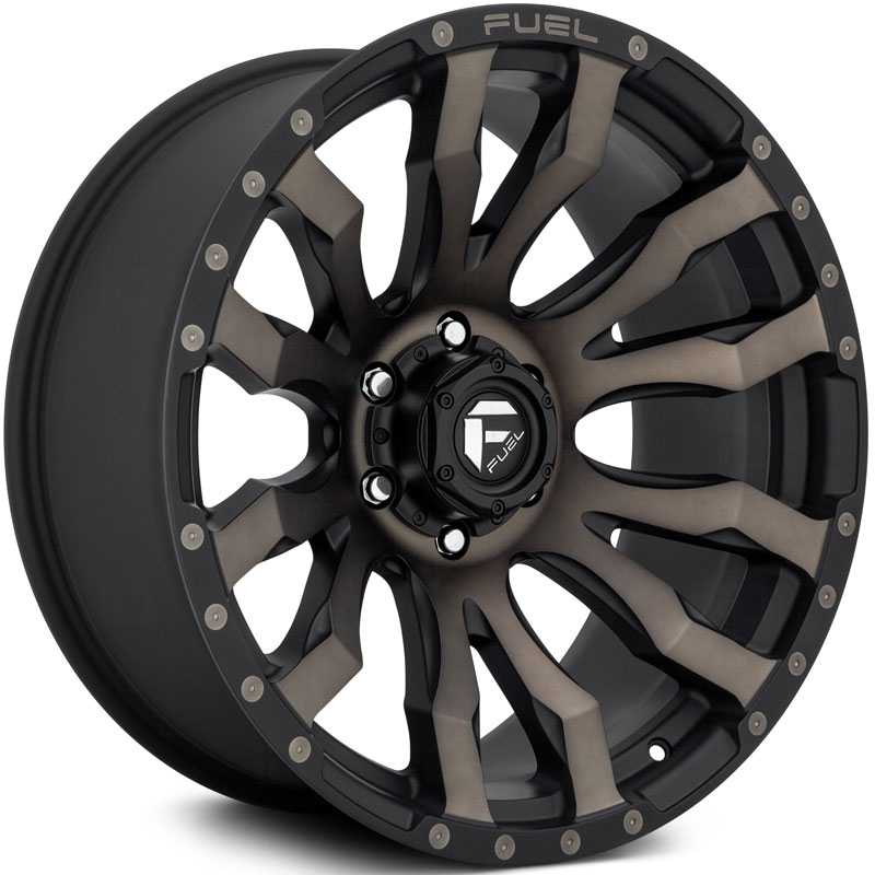 Fuel D674 Blitz  Wheels Matte Black Machined w/ Dark Tint