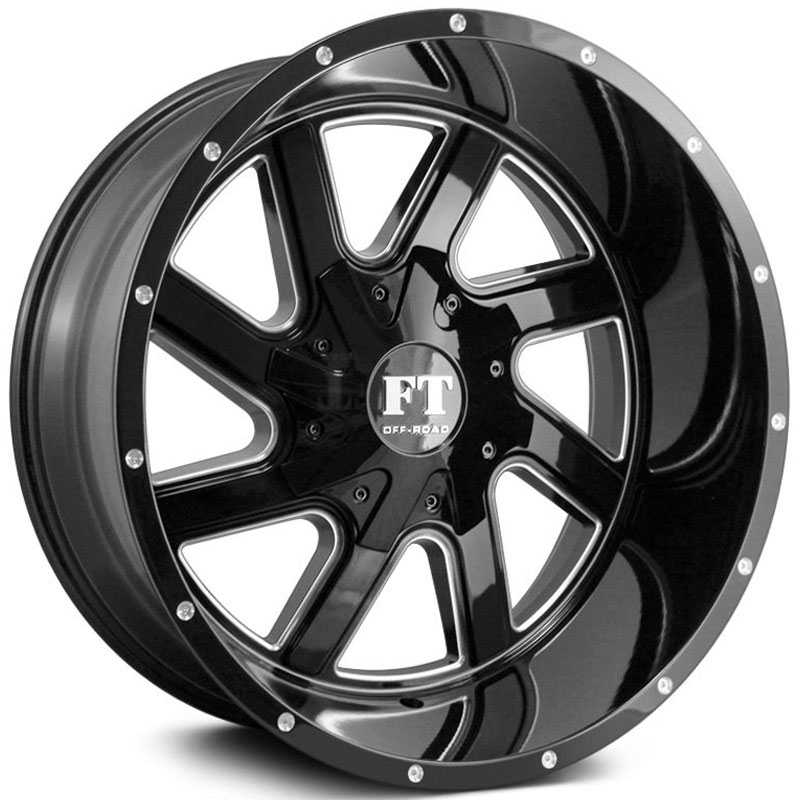 Full Throttle Full Throttle FT1  Wheels Gloss Black Milled