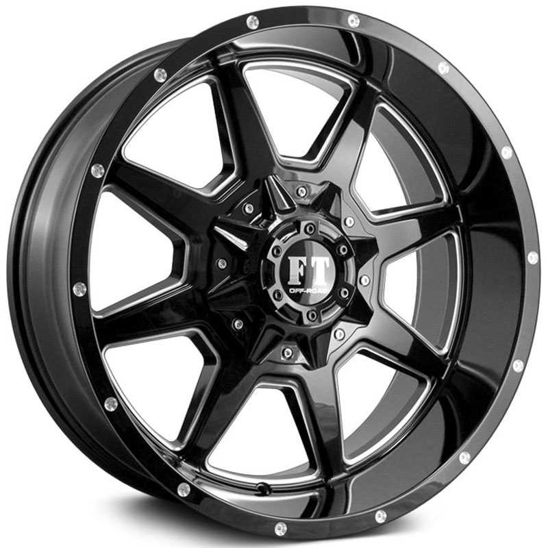 Full Throttle Full Throttle FT2  Wheels Gloss Black Milled