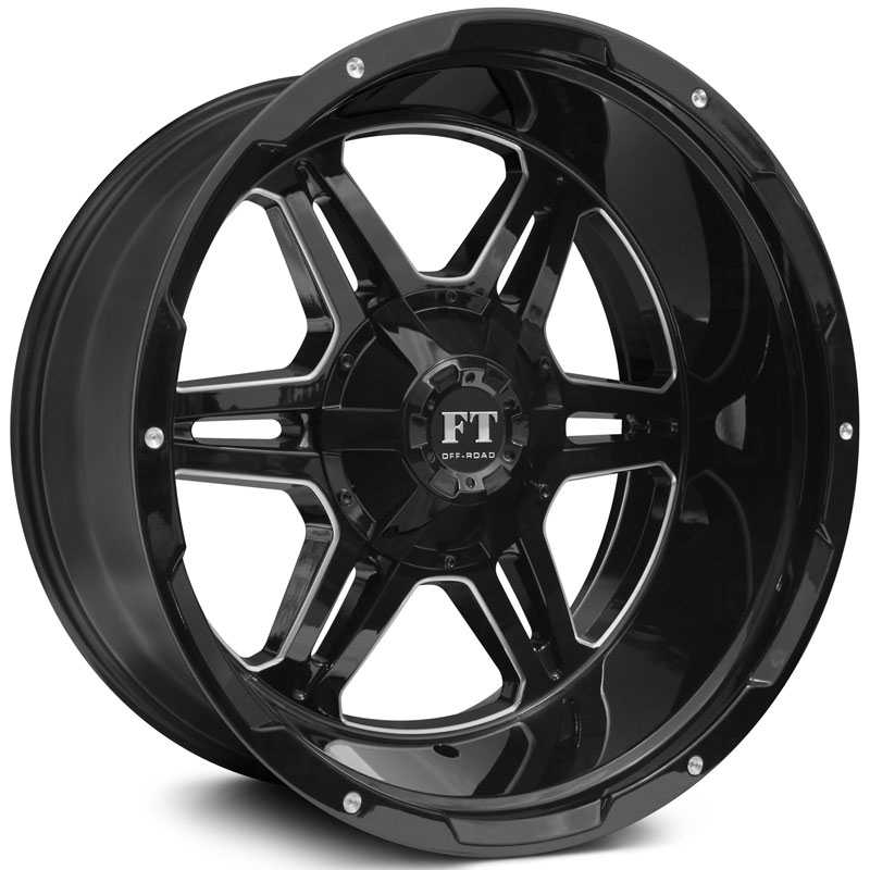 Full Throttle Full Throttle FT3  Wheels Gloss Black Milled