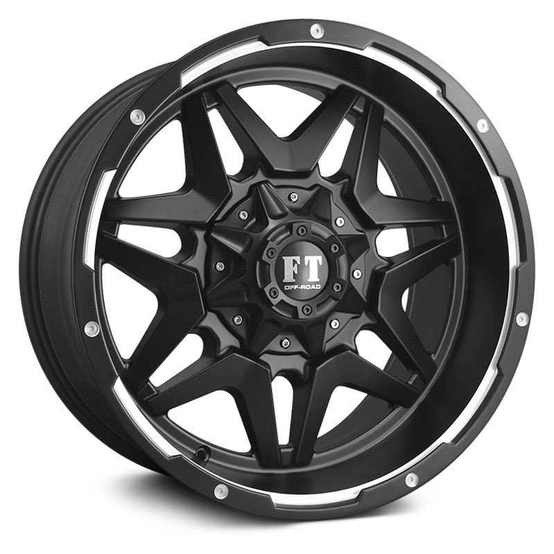 Full Throttle Full Throttle FT5  Wheels Satin Black Machined