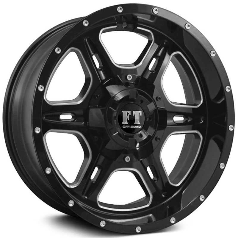 Full Throttle Full Throttle FT6054  Wheels Gloss Black Milled