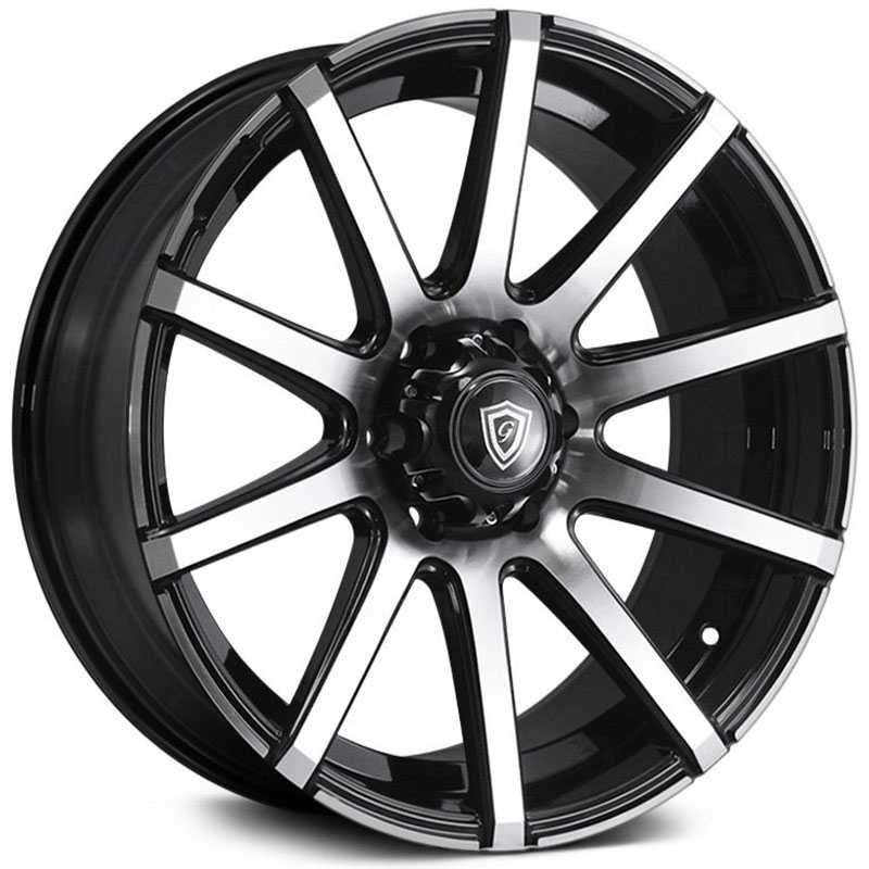 G-Line Alloys G0036  Wheels Gloss Black Machined Face