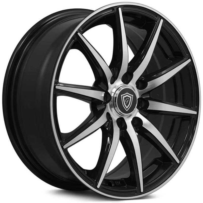 G-Line Alloys G0043  Wheels Gloss Black Machined Face