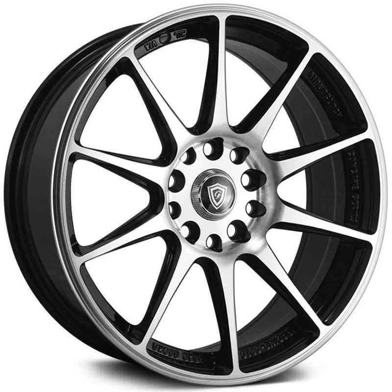 G-Line Alloys G0051  Wheels Gloss Black Machined Face