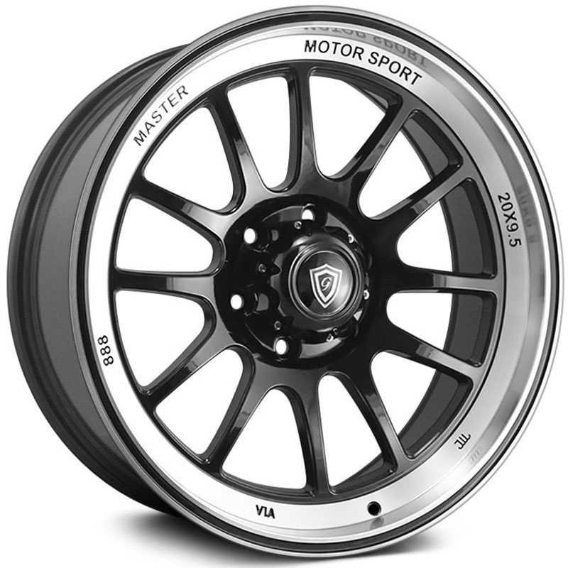 G-Line Alloys G0089  Wheels Gloss Black Machined