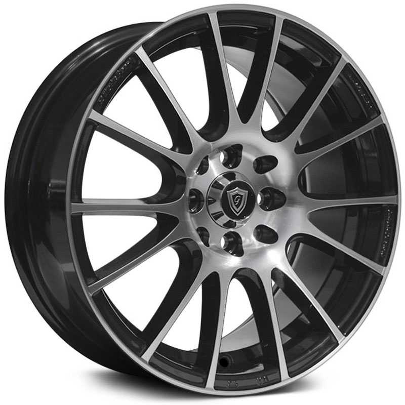 G-Line Alloys G0113  Wheels Gloss Black Machined Face