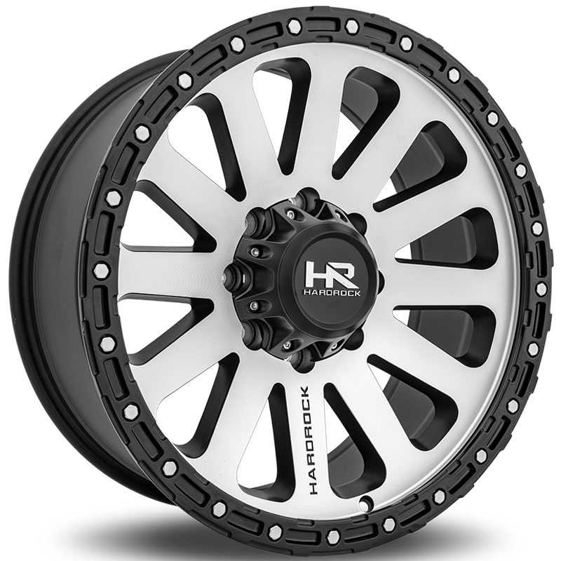 Hardrock Offroad H102  Wheels Black w/ Machined Face