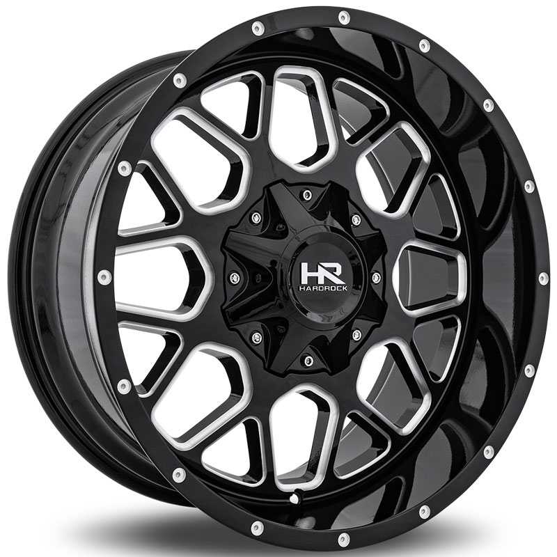 Hardrock Offroad H705 Gunner  Wheels Gloss Black Milled