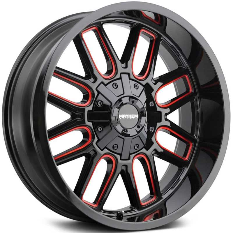 Mayhem Cogent 8107  Wheels Black w/ Red Prism