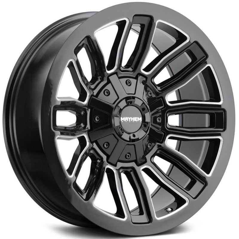 Mayhem Decoy 8108  Wheels Gloss Black Milled Spokes