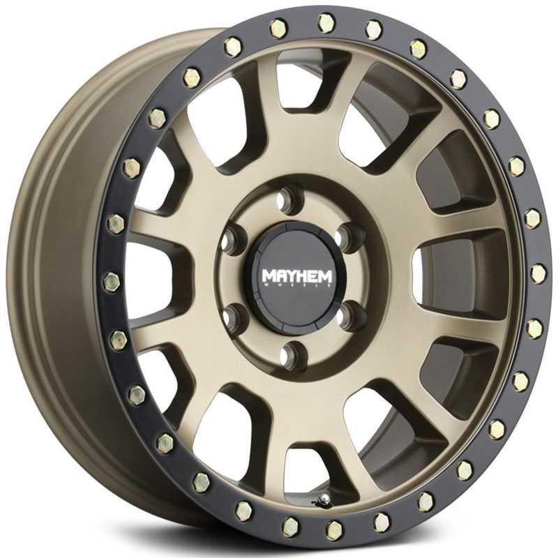 Mayhem Scout 8302  Wheels Matte Gold w/ Matte Black Lip