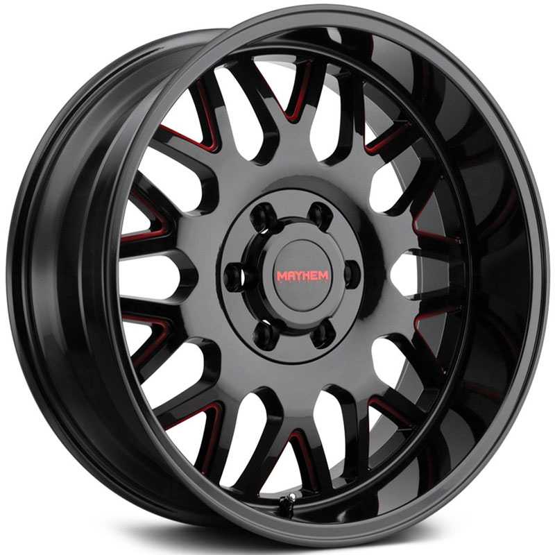 Mayhem Tripwire 8110  Wheels Black w/ Red Prism