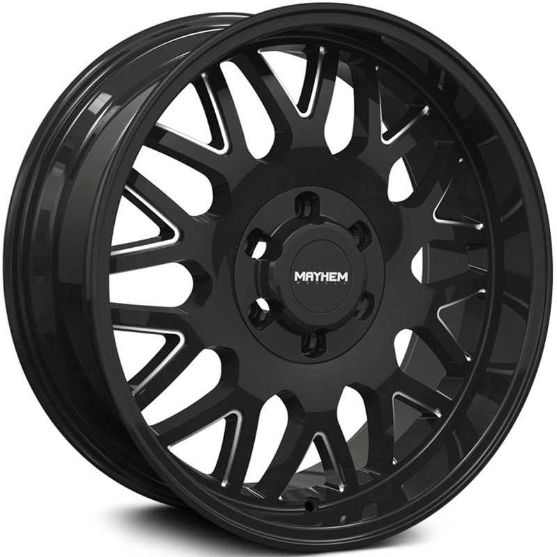 Mayhem Tripwire 8110  Wheels Gloss Black Milled Spokes